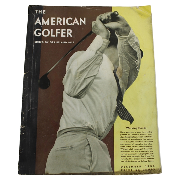 1934 The American Golfer Magazine Edited by Grantland Rice - December 1934