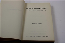 1958 'The Encyclopedia Of Golf Book' by Nevin H. Gibson with The Official All-Time Records