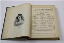 1902 'Popular Amusements: For In-doors and Out of Doors' Golf Book by Lyman A. Martin