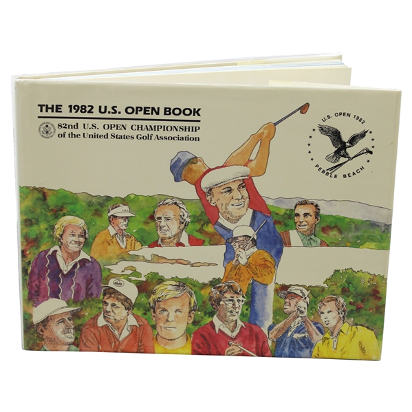 Tom Watson Signed 1982 US Open at Pebble Beach Official Hard Cover Program JSA ALOA