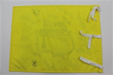 2014 Masters Champions Dinner Flag Signed by 23 with Jack Nicklaus Center - Charles Coody Collection JSA ALOA