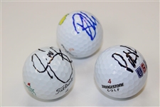Patrick Reed, Jaosn Day, and Ryan Moore Signed Golf Balls JSA ALOA