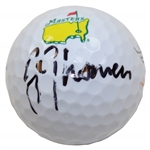 Justin Thomas Signed Masters Logo Titleist Golf Ball JSA ALOA