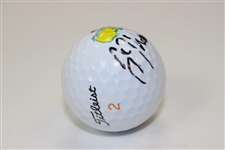 Justin Thomas Signed Masters Logo Titleist Golf Ball JSA ALOA