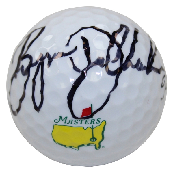 Bryson Dechambeau Signed Masters Logo Titleist Golf Ball JSA ALOA
