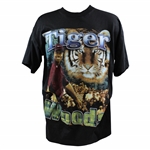 1997 Tiger Woods Masters Champion Fan Generated Black Bay Club T-Shirt - Size XL