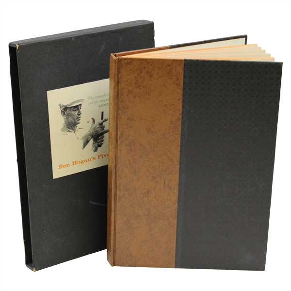 1957 Ben Hogans Five Lessons Deluxe 1st Edition Book with Slipcover