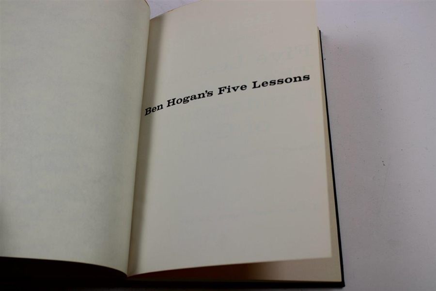 1957 'Ben Hogan's Five Lessons' Deluxe 1st Edition Book with Slipcover
