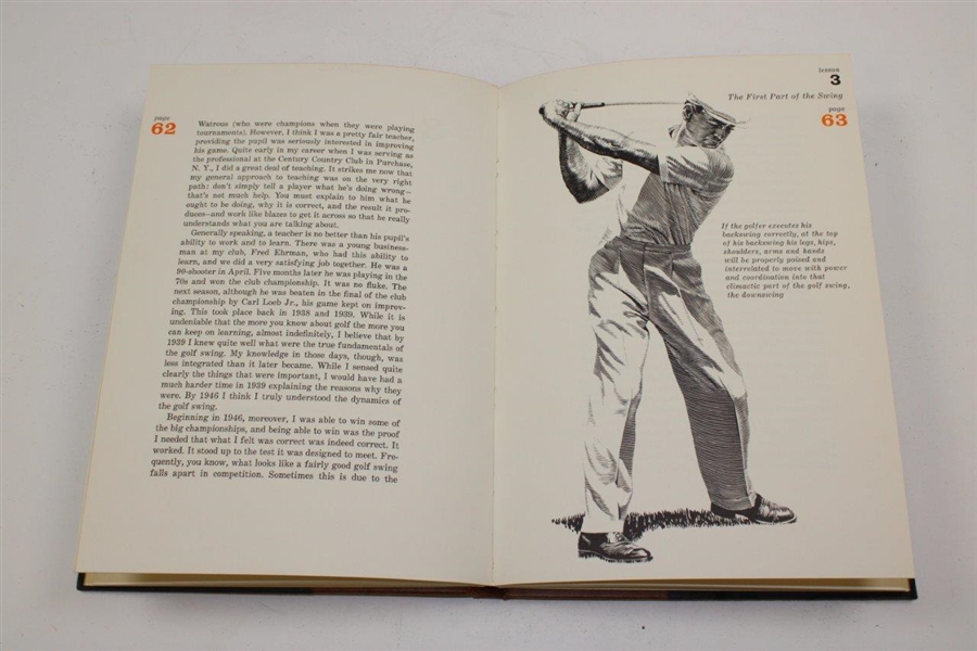 1957 'Ben Hogan's Five Lessons' Deluxe 1st Edition Book with Slipcover