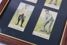 Bobby Jones Stamp, Four Framed Churchman Repro Cards, & 'I Love Lucy' Card