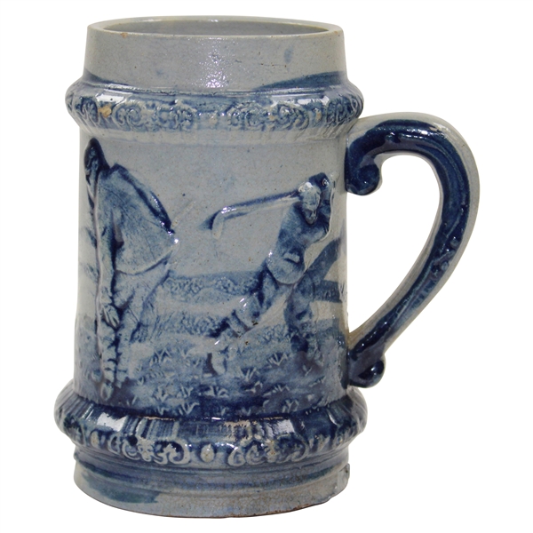 Circa 1915 Blue Golf Themed Beer Mug/Stein by Robinson