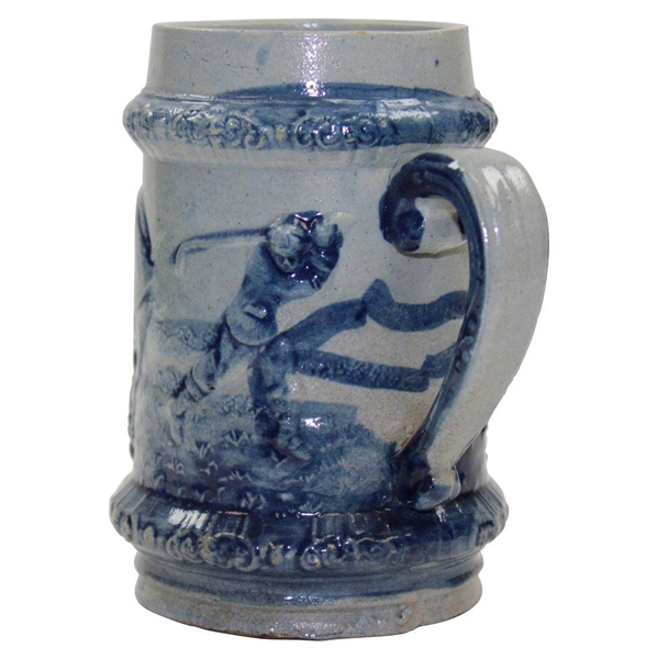 Circa 1915 Blue Golf Themed Beer Mug/Stein by Robinson