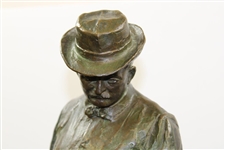 1923 'Gentleman & Caddy at the Tee' George Julian Zolnay Signed/Dated 18 Bronze Statue