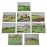 Set Of Nine (9) Wills Cigarettes Golfing Series Cards - Part of Series of 25