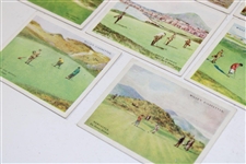 Set Of Nine (9) Wills Cigarettes Golfing Series Cards - Part of Series of 25