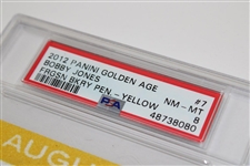 2012 Bobby Jones Ferguson Bakery Yellow Pennant PSA Slabbed & Graded Pannini Card  NM-MT 8 #48738080