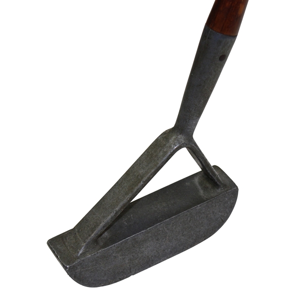 Circa 1901 Otto Hackbarth Patented #687539 Aluminum Putter with Forked Hosel