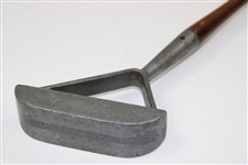 Circa 1901 Otto Hackbarth Patented #687539 Aluminum Putter with Forked Hosel