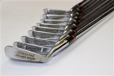 Francis Ouimet's Personal Set of Spalding Executive Irons with Letter