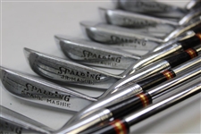Francis Ouimet's Personal Set of Spalding Executive Irons with Letter