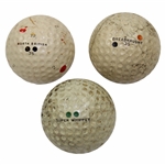 Three (3) Classic Golf Balls - North British (Scotland), Super Whippet, & Dreadnaught