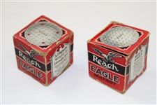 Lot of Two (2) A.J. Reach Wright & Ditson Eagle Multidot Mesh Pattern Golf Balls with Original Packaging