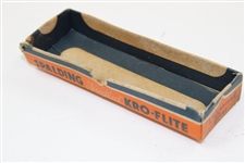 Lot of Two (2) Spalding Kro-Flite Needled Vulcanized Cover Golf Balls with Box