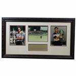 Payne Stewart Signed 1991 US Open Trophy Photo with PGA Trophy Photo Display - Framed JSA ALOA