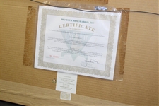 Payne Stewart Signed 1991 US Open Trophy Photo with PGA Trophy Photo Display - Framed JSA ALOA