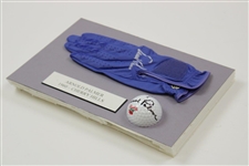 Arnold Palmer Signed Cherry Hills Logo Golf Ball with Signed Glove Display JSA ALOA