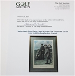 Walton Heath Gifted Taylor, Braid & Vardon 'The Triumvirate' Ltd Ed Print 26/300 to Doug Sanders - Framed