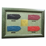 Major Champions of 1975 Signed Golf Glove Display - Nicklaus(x2), Graham, & Watson - Framed JSA ALOA