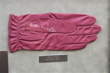 Major Champions of 1975 Signed Golf Glove Display - Nicklaus(x2), Graham, & Watson - Framed JSA ALOA