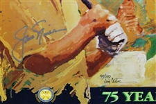 Jack Nicklaus Signed 'PGA 75yrs of Excellence' Ltd Ed 48/750 Joni Carter Poster JSA ALOA