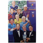Astronauts, Presidents, & Golf Legends Multi-Signed 1994 Doug Sanders Celebrity Classic Matted Poster PSA FULL #AG53879
