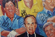 Astronauts, Presidents, & Golf Legends Multi-Signed 1994 Doug Sanders Celebrity Classic Matted Poster PSA FULL #AG53879