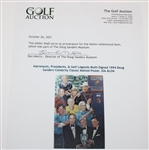 Astronauts, Presidents, & Golf Legends Multi-Signed 1994 Doug Sanders Celebrity Classic Matted Poster PSA FULL #AG53879