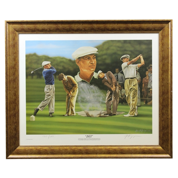 Ben Hogan 1953 Ltd Edition Artist Alan Zuniga Signed Print #1757/1953 - Framed JSA ALOA