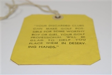 1951 Masters Tournament SERIES Badge #251 with Original String - Ben Hogan Winner