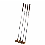 Set of Ben Hogan 1953 Oil Hardened Commemorative 1, 3, 4 & 5 Woods with Original Grips & Headcovers