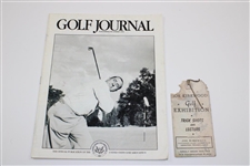 Joe Kirkwood Exhibition Ticket, Golf Journal, & Advertising Poster