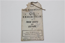 Joe Kirkwood Exhibition Ticket, Golf Journal, & Advertising Poster