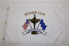 2004 Ryder Cup at Oakland Hills Embroidered Flag with Program, Ticket, Button, Napkins & Spectator Guides