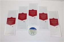 2004 Ryder Cup at Oakland Hills Embroidered Flag with Program, Ticket, Button, Napkins & Spectator Guides
