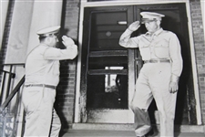 Bobby Jones Salute in Front of First Fighter Command Headquarters 6/23/1942 Wire Photo