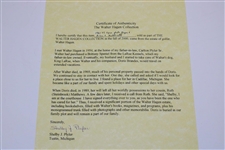 1961 US Open Walter Hagen with Arnold Palmer, Cary Middlecoff, & Sam Snead Photo from Estate with Letter