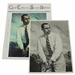 Walter Hagen Personal Portrait Photo Used for Golf Collectors Society Bulletin Cover from estate with Letter