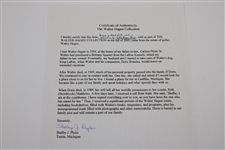 Walter Hagen Personal Portrait Photo Used for Golf Collector's Society Bulletin Cover from estate with Letter