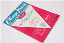 1944 Chicago Victory National Championships Program with Contestant Badge