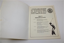 Jack Nicklaus Signed 1976 Golf Exhibition at Berkshire CC Program and Ticket JSA ALOA
